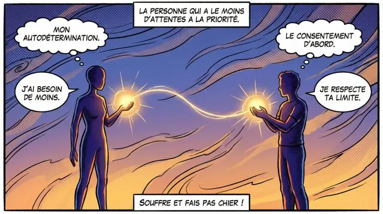« Souffre et fais pas chier ! » : Une éthique relationnelle pour les communautés polyamoureuses, tantriques et SexPo